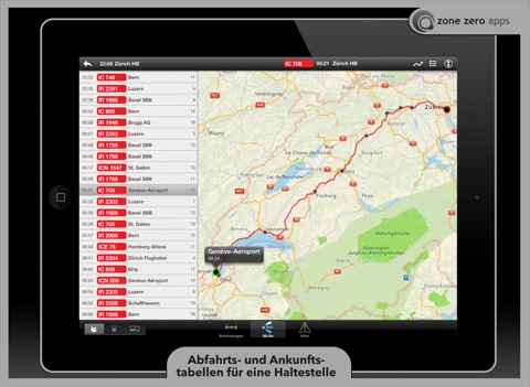 Swiss Transit (for iPad) screenshot 3