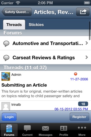 Car-Seat.Org Forums and Features screenshot 4