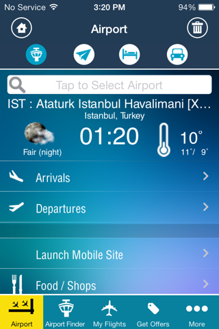 Istanbul Airport (IST) + Radar screenshot 2