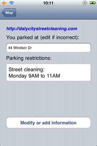 Daly City Street Cleaning screenshot 2
