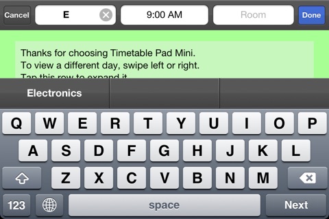 Timetable Pad Mini screenshot 4