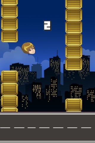 Flappy bieber - A tiny flying bird style game screenshot 2