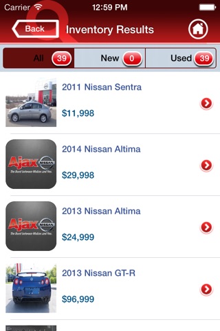 Ajax Nissan screenshot 3