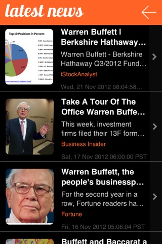 Warren Buffett Tracker screenshot 2