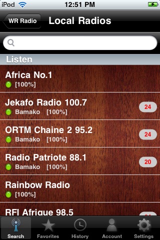 WR Mali Radios screenshot 2