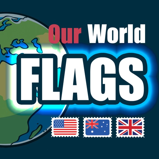 Our World flags. Identify flags from across the globe icon