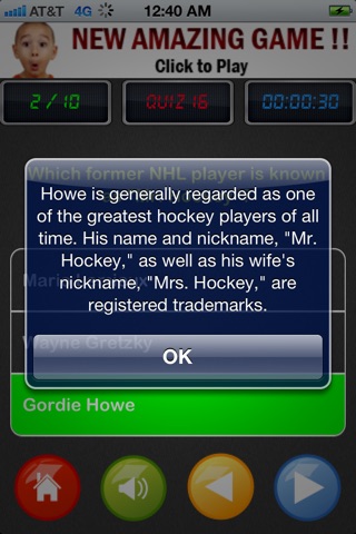 Hockey Trivia - NHL Hockey Edition screenshot 4