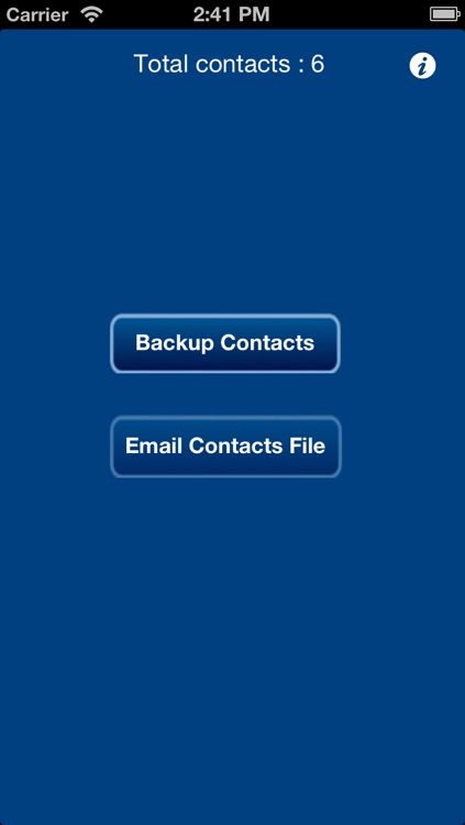 Backup Contacts.