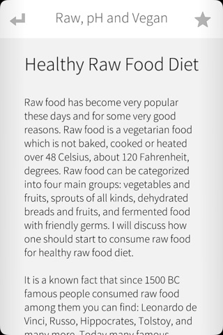 Raw Foods, pH and Veganism - Improving Health Through Proper Diet and Organic Food Habits screenshot 3