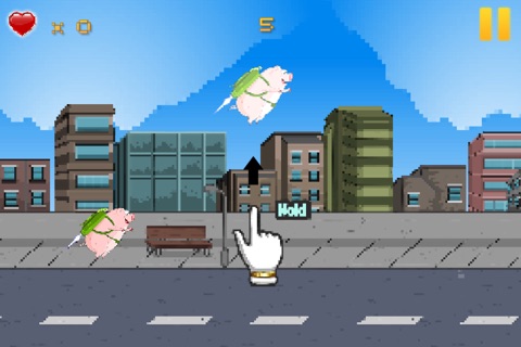 Flappy Jetpack Piggie - Cute City Pig Flying Mission screenshot 2