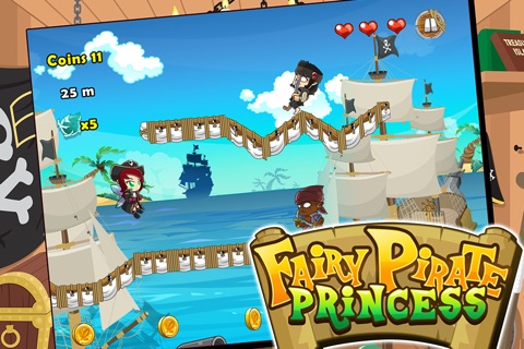 Fairy Pirate Princess – Ghost Pirates Treasure Hunt on The Caribbean High Seas screenshot 2