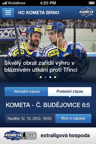 HC Kometa screenshot 2