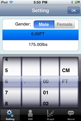 BMI Getter screenshot 2