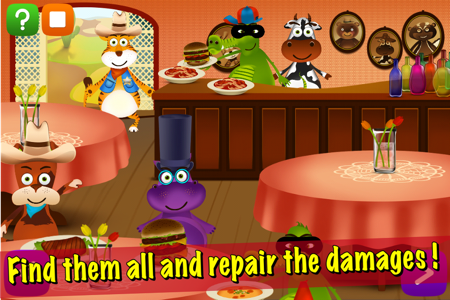 animations and cleaning the town after the visit of the animal