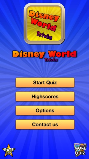 Trivia for Disney World