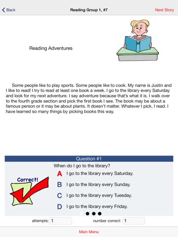 Reading Comprehension Practice Grades 3 and 4 screenshot 3