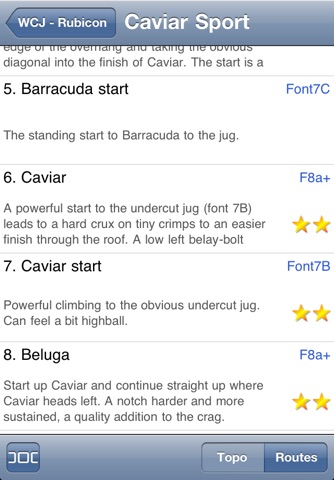 WCJ Rubicon Climbing Topo screenshot 3