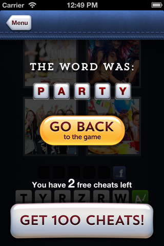 Cheat for 4 Pics 1 Word - all the answers screenshot 2