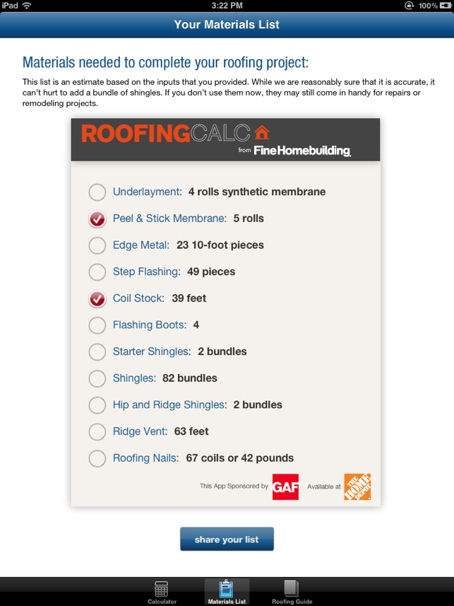 Roofing Calc from Fine Homebuilding(圖4)-速報App