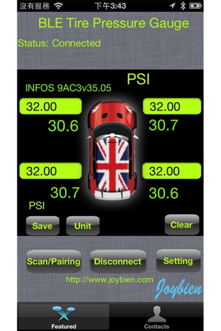 BLE Tire Gauge screenshot 2