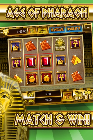 Age Of Pharaoh Slots Casino - Win Way Huge Jackpots With Bonus Games Blackjack & Roulette Free screenshot 2