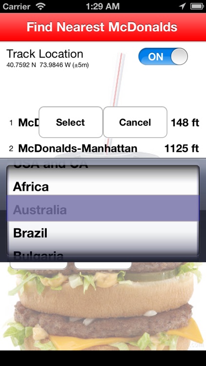 Find Nearest McDonalds