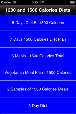 3 Day Diet and 1200 & 1500 Calories Diets screenshot 3
