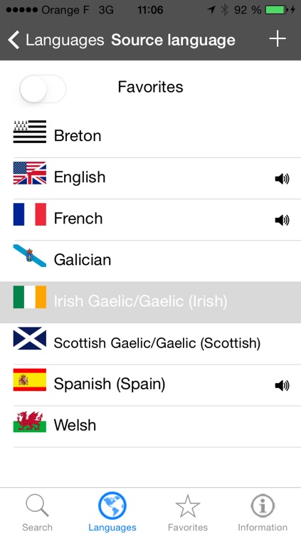 Speak the languages of the Celtic regions: Welsh, Scottish Gaelic, Irish Gaelic, Breton, Galician