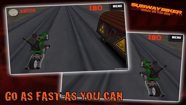 Subway Biker - Ninja on the Run screenshot-4