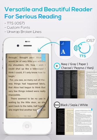 텍펍 LITE - 전자책, 텍스트 뷰어 + ePub 변환, 만들기 + TTS + Dropbox, Google Drive 연동 screenshot 4