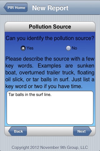 Pollution Incident Report screenshot 2