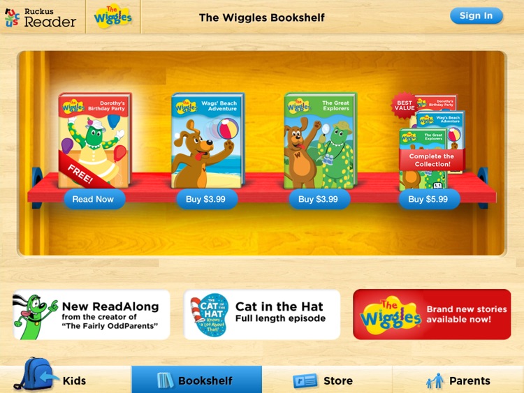 The Wiggles Ruckus Reader App By Ruckus Media Group