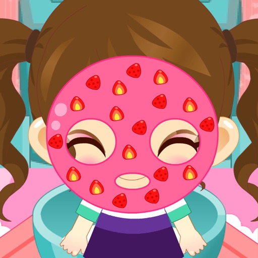 Baby Facial Spa Makeover : Fresh Fruit Facial Mask Icon
