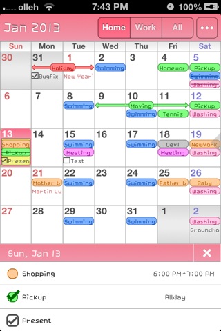 SmartCalendarProLite screenshot 2