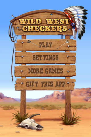 Wild West Checkers free screenshot 2