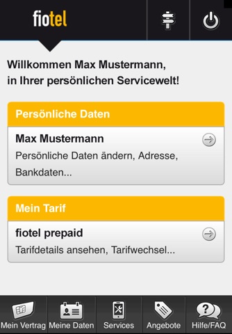 fiotel Servicewelt screenshot 2