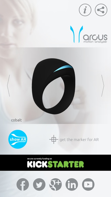 ARcus - The Arcus Motion ring 3D Augmented Reality application.