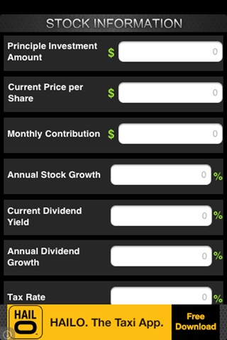 Stock DRIP Calculator Silver Edition screenshot 2