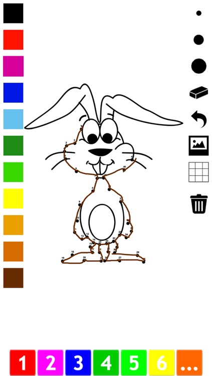 Connect the dots coloring book for children: Learn to paint by numbers for kindergarten and pre-school with this learning puzzle game screenshot-3