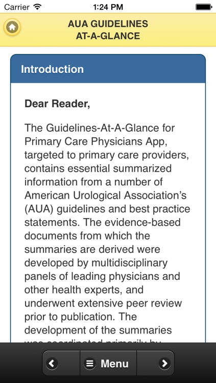 Primary Care Guidelines for Urology