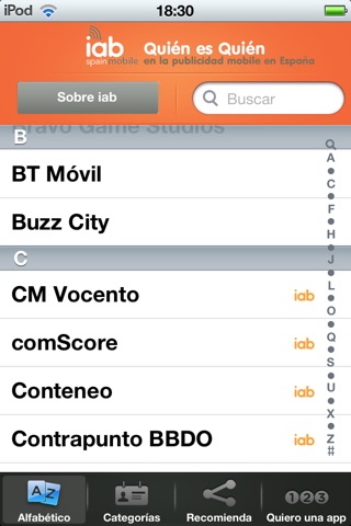 IAB Spain: “Quién es Quién en Mobile Marketing en España” screenshot 2