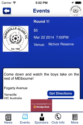 Yarraville Glory Football Club screenshot 3