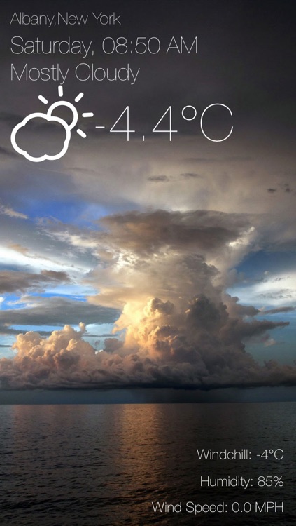 weather animation on home screen