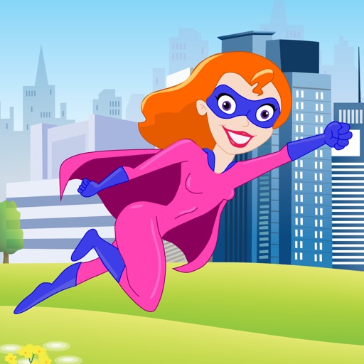 Super Girl - City Super Hero Bouncing Game Icon