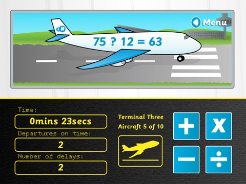 Airport Arithmetic for iPad screenshot 2