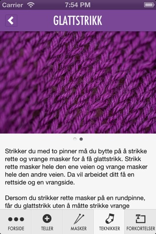 Strikkehjelpen screenshot 3