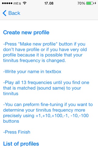 Tinnitus Music Trainer screenshot 4