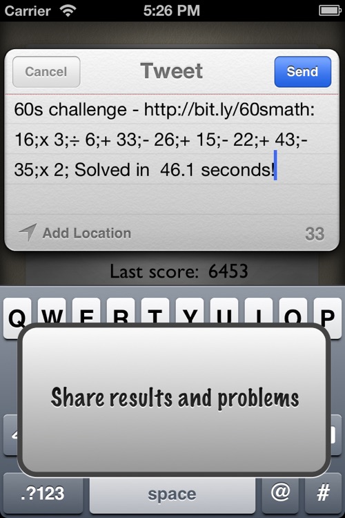 60 second maths challenge