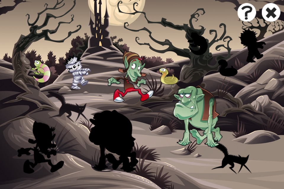 A Halloween Learning Game for Children with Cute Monsters screenshot 4