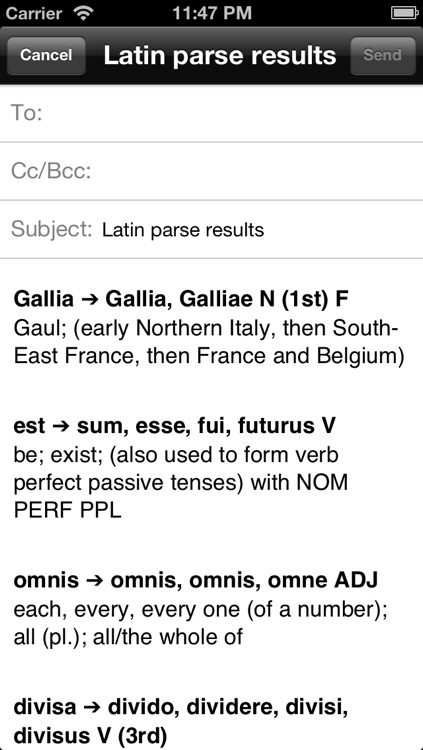 Latin Parser screenshot-3